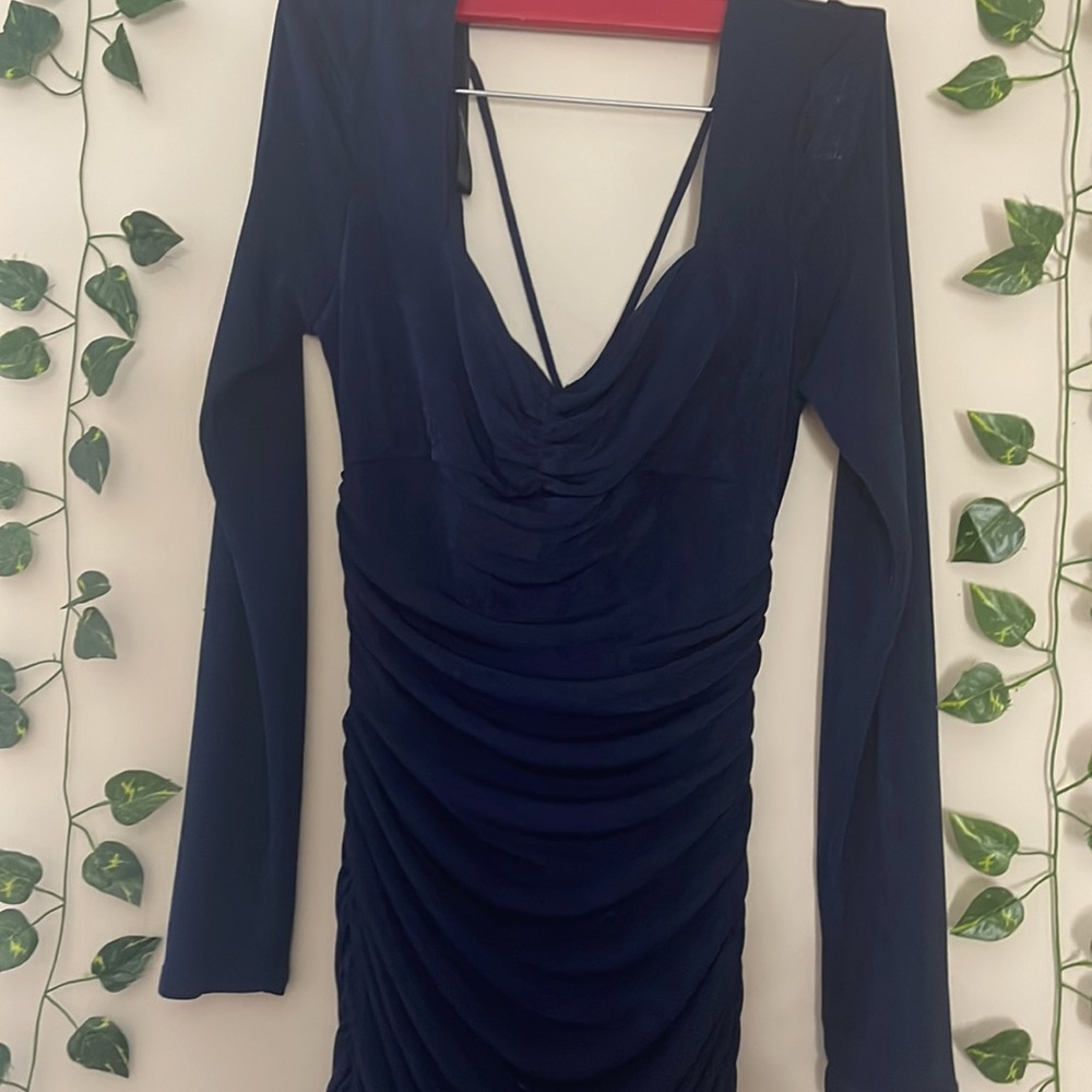 -long sleeve dress- - Picture 3 of 6